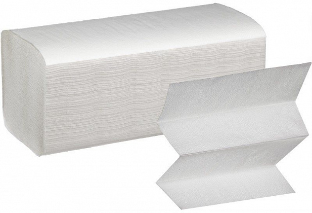 Бумажные полотенца Z сложение 1 слойные